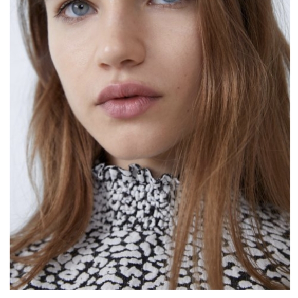 👕ZARA - Animal Print Blouse - Picture 4 of 11